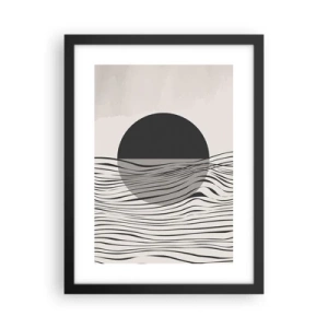 Poster in cornice nera - Composizione a metà - 30x40 cm