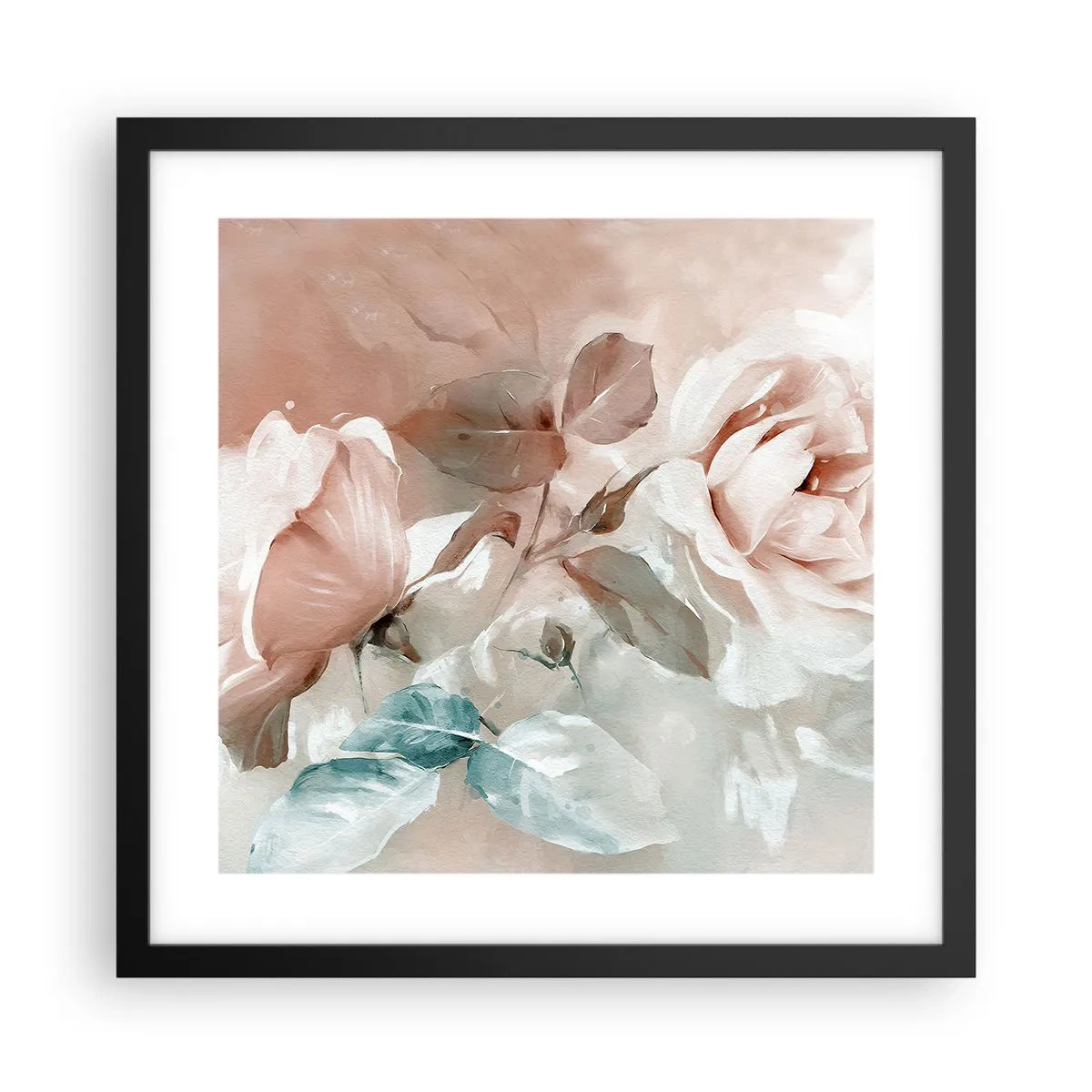 Poster in cornice nera - Lo spirito del romanticismo - 40x40 cm