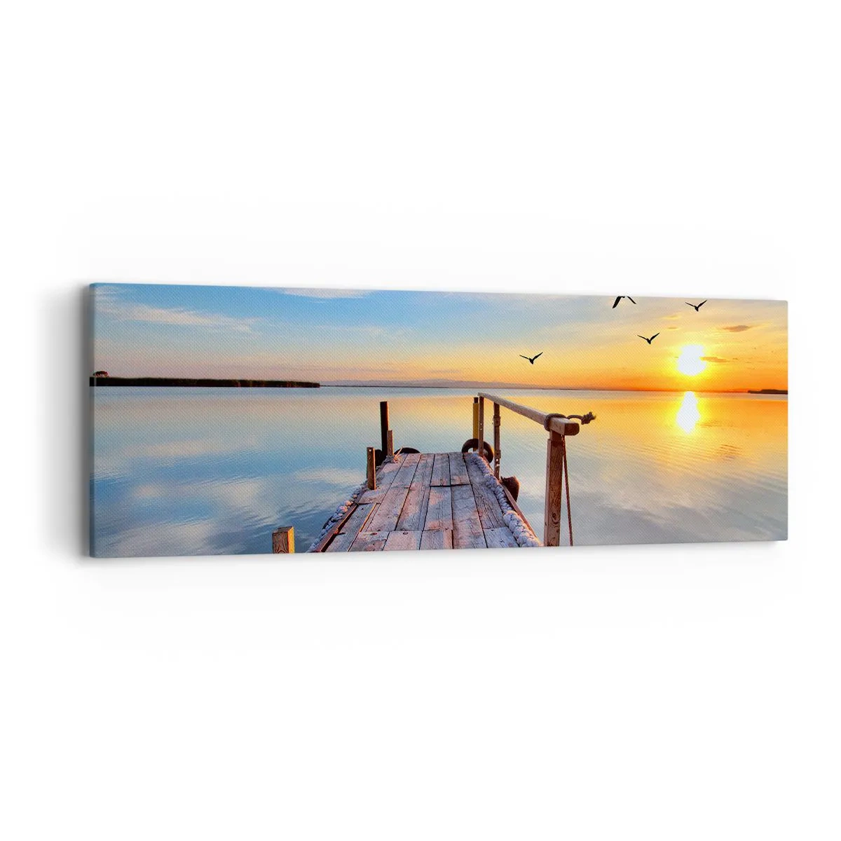 Quadro su tela - Stampe su Tela - Camminando verso il sole - 90x30 cm