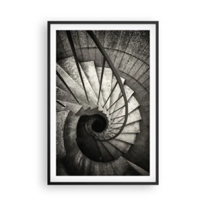 Poster in cornice nera - Salire e scendere - 61x91 cm