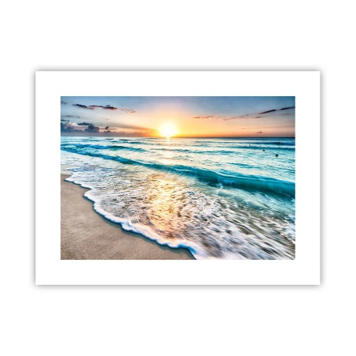 Poster - Tramonto sul mare - 40x30 cm