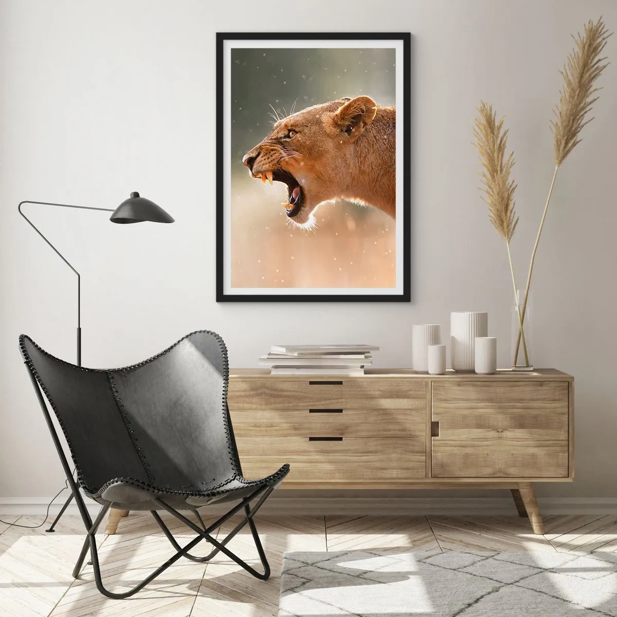 Poster in cornice nera - Prova a non ascoltare - 61x91 cm