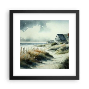 Poster in cornice nera - Lontano dal caos - 30x30 cm