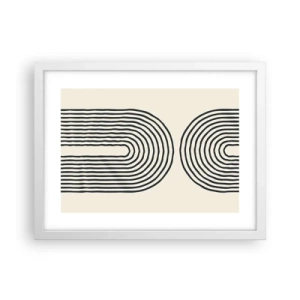 Poster in cornice bianca - Tra un attimo... - 40x30 cm