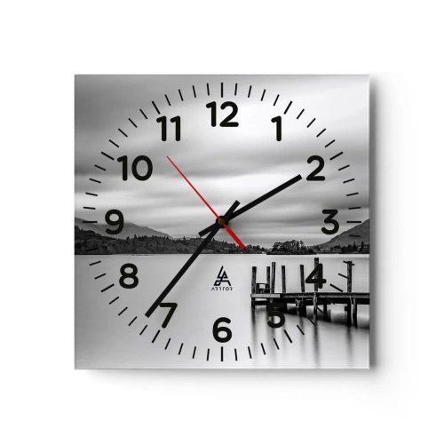 Orologio da parete - Orologio in Vetro - Mitezza e forza - 30x30 cm