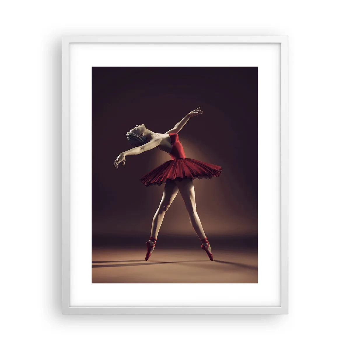 Poster in cornice bianca - Prima ballerina - 40x50 cm