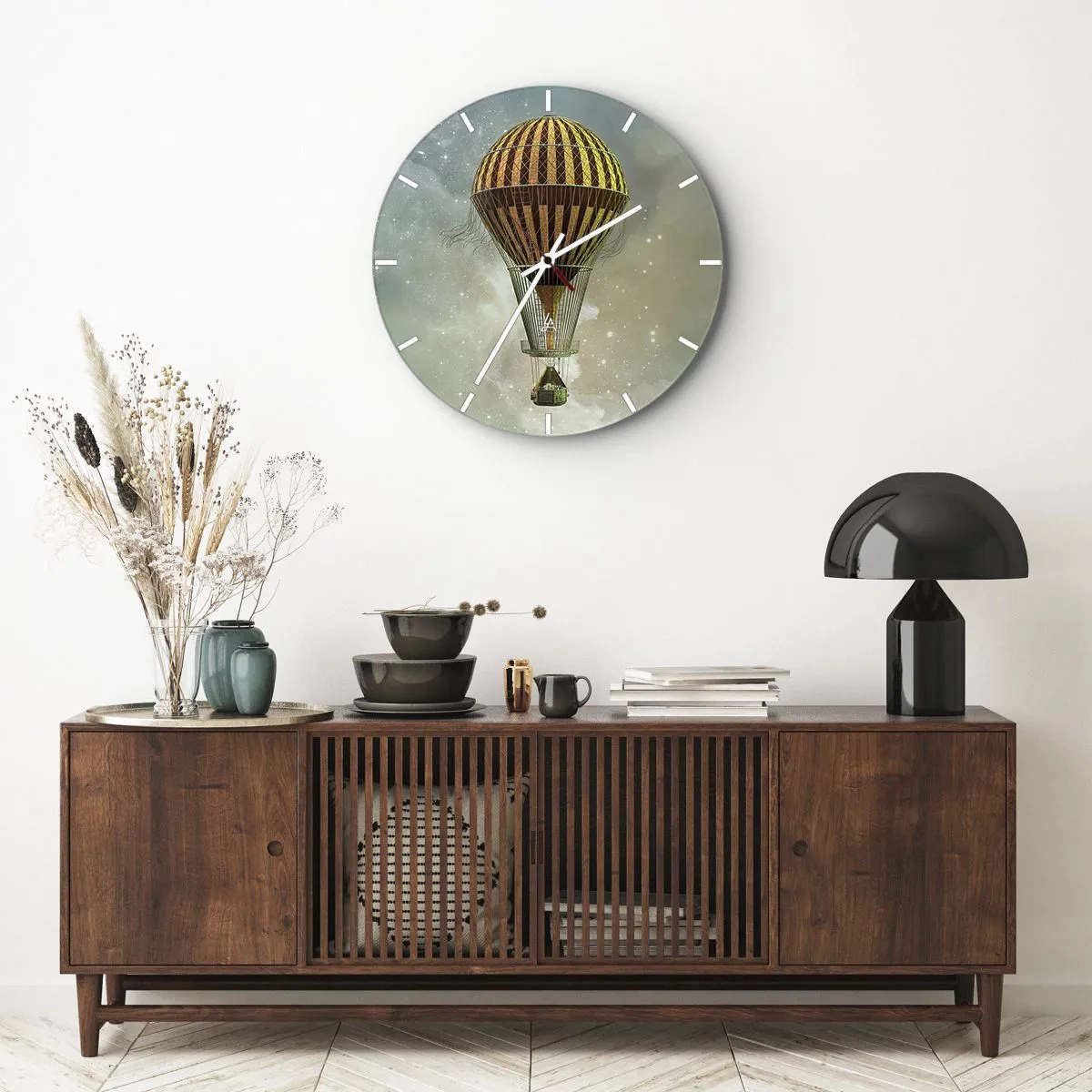 Orologio da parete - Orologio in Vetro - I voli dei pionieri - 40x40 cm