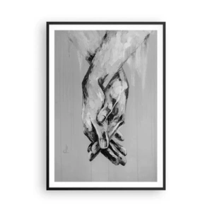Poster in cornice nera - Inizio... - 70x100 cm