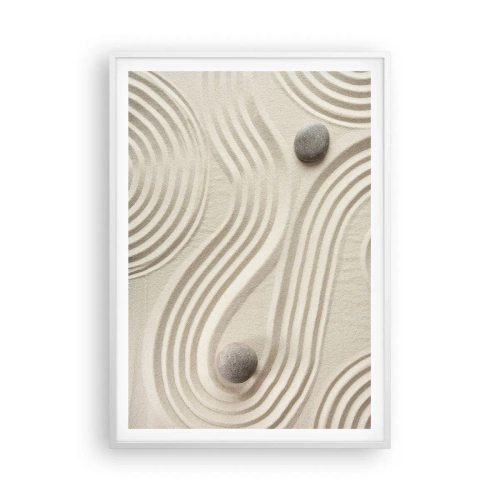 Poster in cornice bianca - Il tocco del calore - 70x100 cm