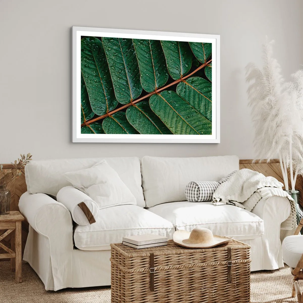 Poster in cornice bianca - Al ritmo verde - 70x50 cm