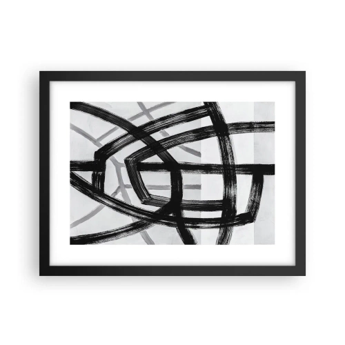 Poster in cornice nera - Costruendo la profondità - 40x30 cm