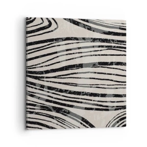 Quadro su tela - Stampe su Tela - Una palude di linee - 70x70 cm