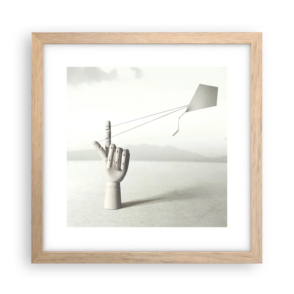 Poster in cornice rovere chiaro - Prova di forza - 30x30 cm