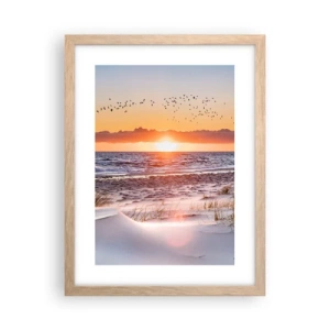 Poster in cornice rovere chiaro - Paesaggio orizzontale - 30x40 cm