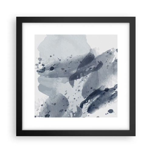 Poster in cornice nera - Studio della natura dell'acqua - 30x30 cm