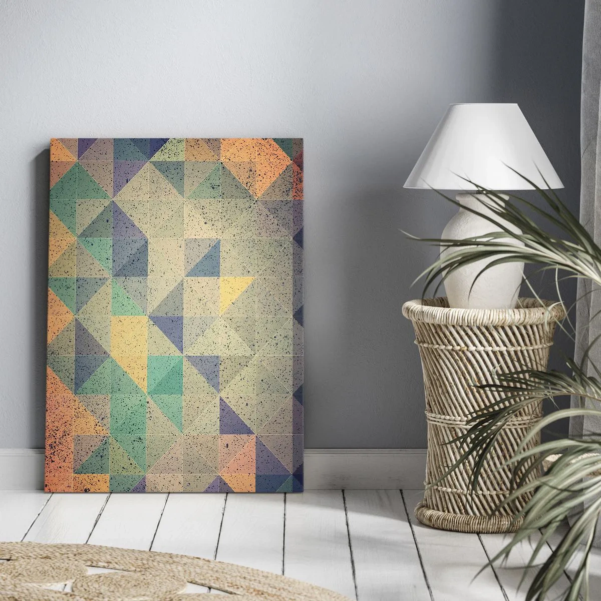 Quadro su tela - Stampe su Tela - La repubblica dei triangoli - 65x120 cm