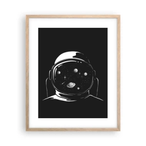 Poster in cornice rovere chiaro - Panorama niente male - 40x50 cm