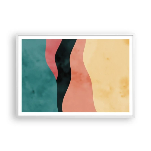 Poster in cornice bianca - Difformità conforme - 100x70 cm