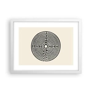 Poster in cornice bianca - Ordine misterioso - 40x30 cm