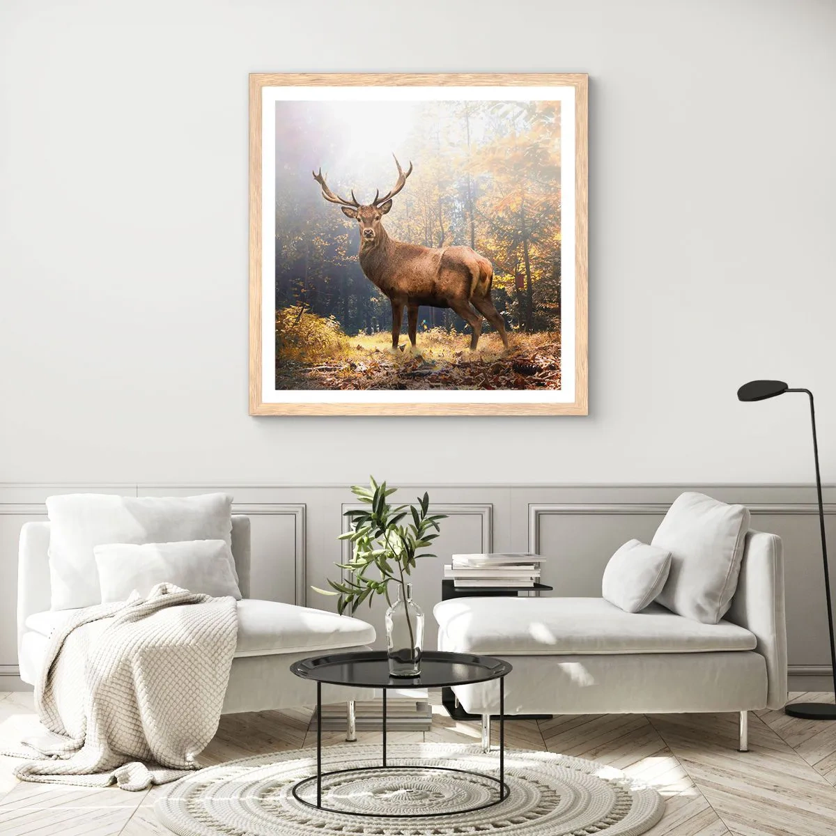 Poster in cornice rovere chiaro - Nella piena maestà - 40x40 cm