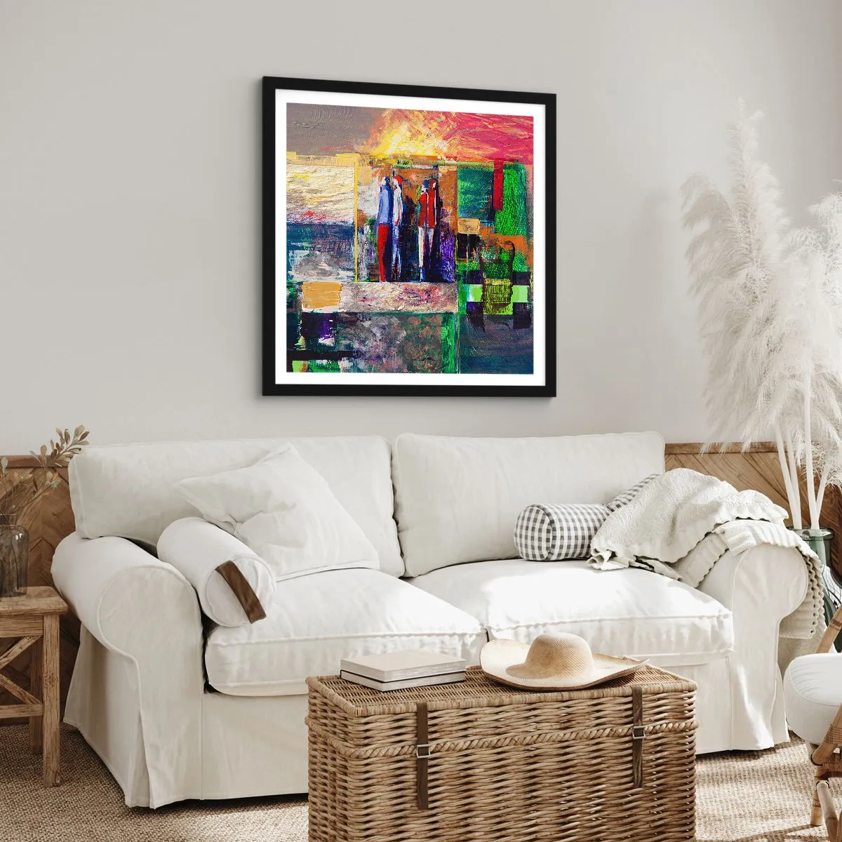 Poster in cornice nera - Relazioni ed emozioni - 30x30 cm