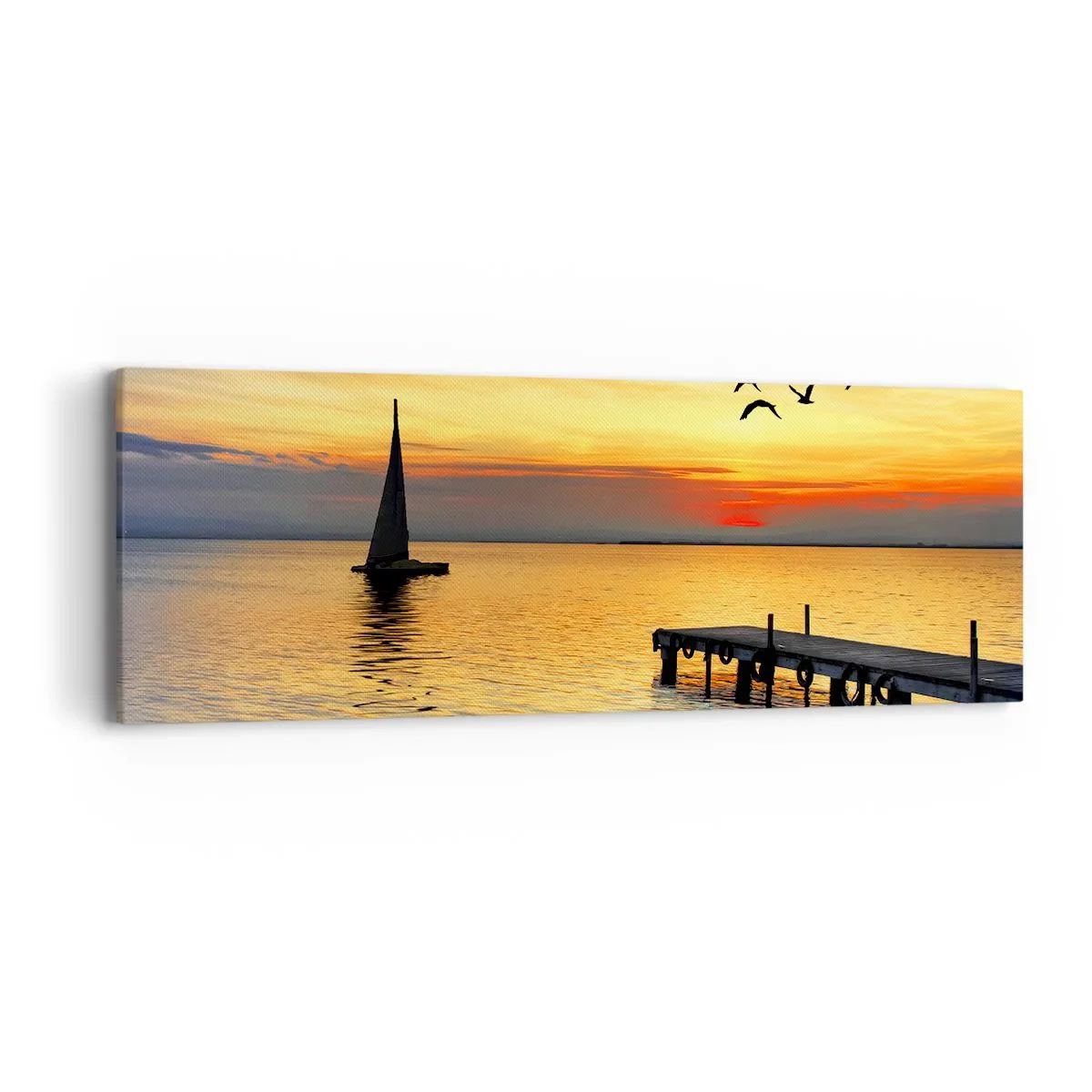 Quadro su tela - Stampe su Tela - Il ritorno alla sera - 90x30 cm