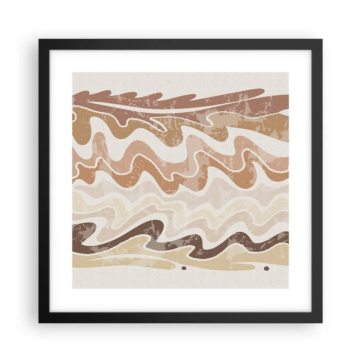 Poster in cornice nera - Buona energia - buone emozioni - 40x40 cm