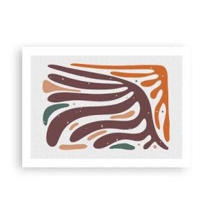 Poster - Composizione organica raggiante - 70x50 cm
