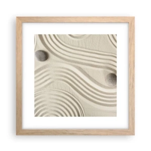 Poster in cornice rovere chiaro - Il tocco del calore - 30x30 cm