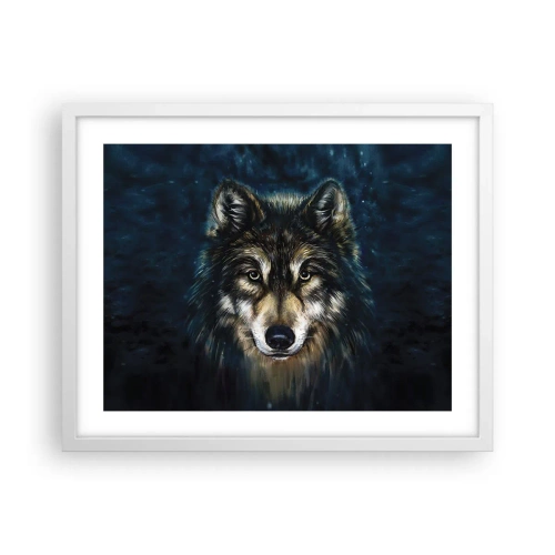 Poster in cornice bianca - Alfa? E omega - 50x40 cm