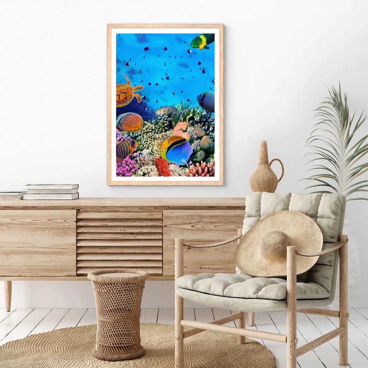 Poster in cornice rovere chiaro - Ma cosa sappiamo della vita... - 40x50 cm