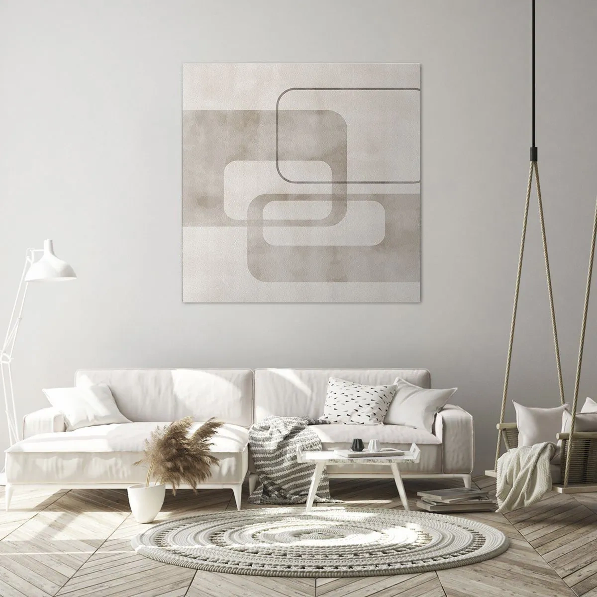 Quadro su tela - Stampe su Tela - Giunti geometrici - 30x30 cm