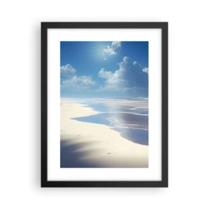 Poster in cornice nera - Vacanze in paradiso - 30x40 cm