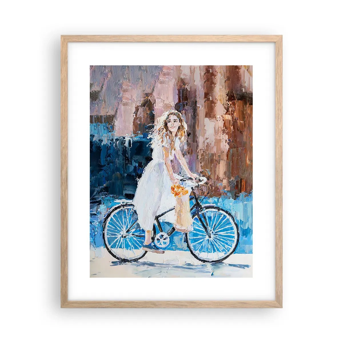 Poster in cornice rovere chiaro - Gioia mattutina - 40x50 cm