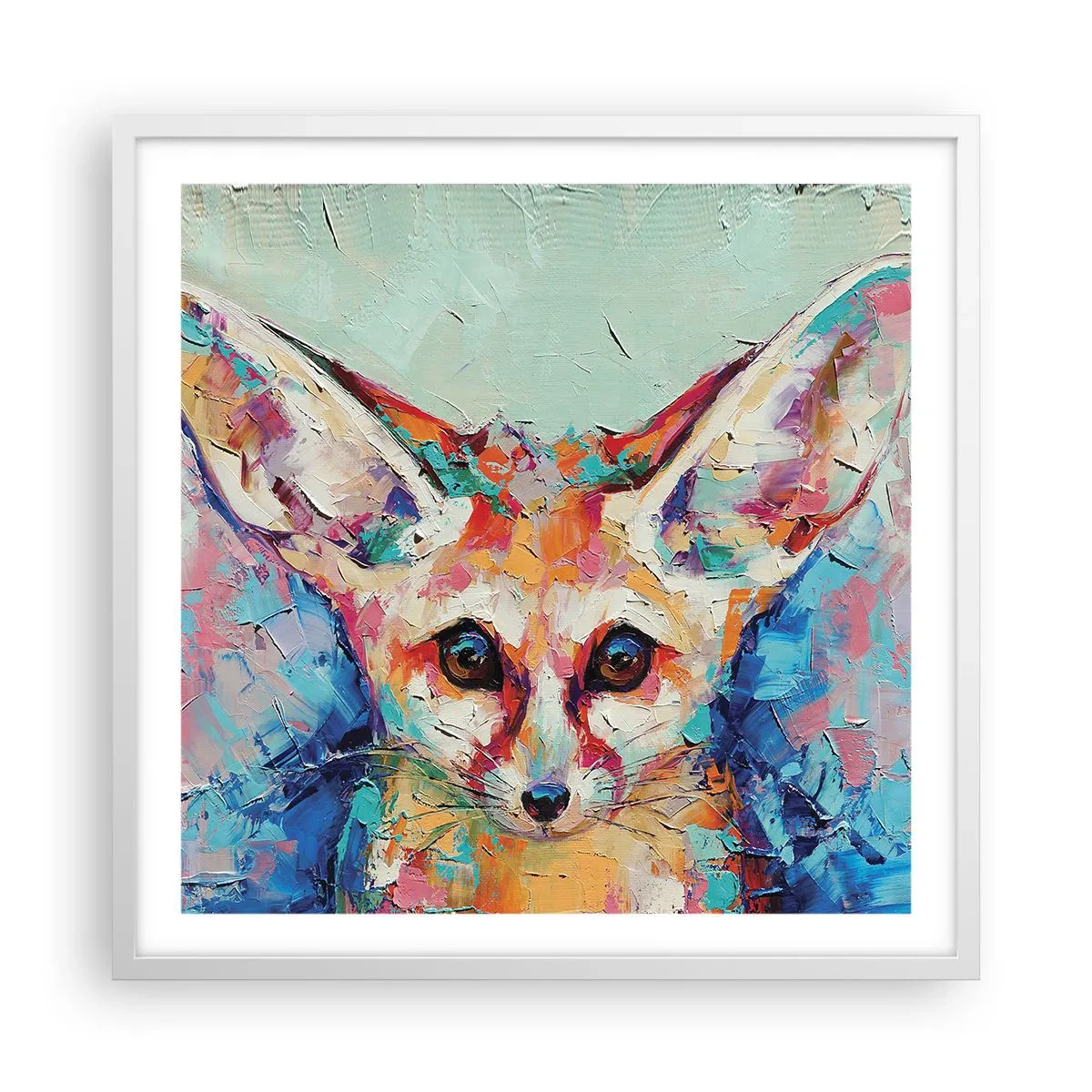 Poster in cornice bianca - Siete pronti per me? - 60x60 cm