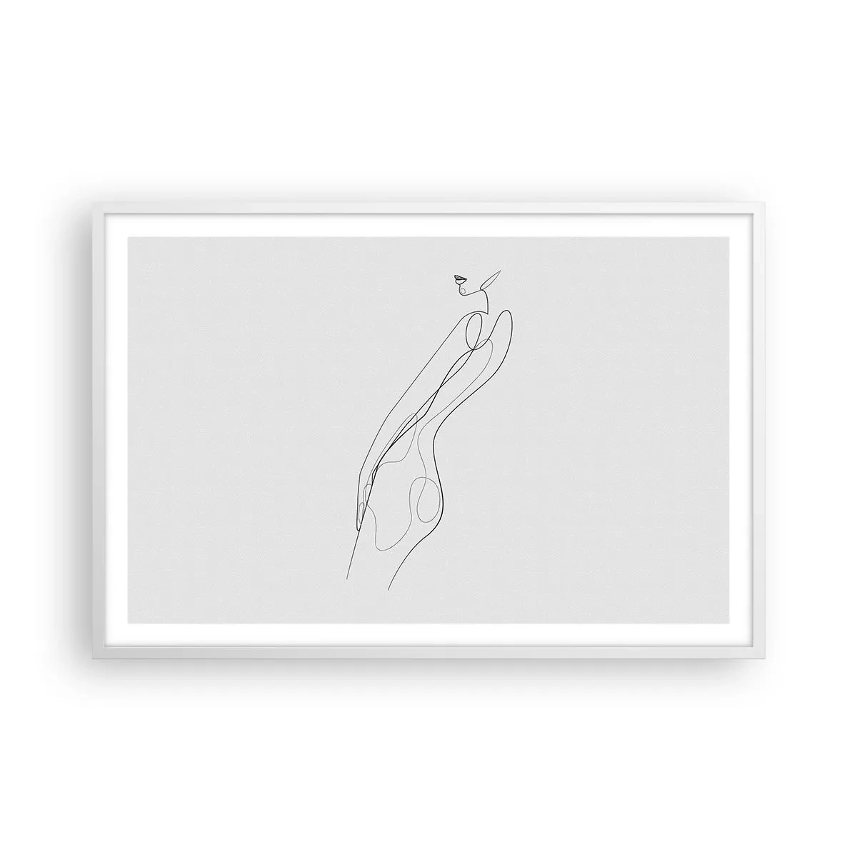 Poster in cornice bianca - Appena una promessa - 91x61 cm