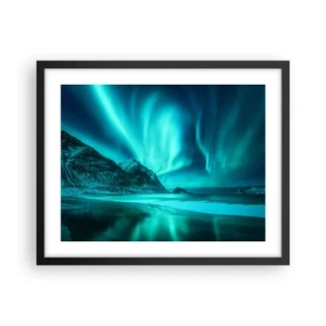 Poster in cornice nera - Miracolo del Nord - 50x40 cm