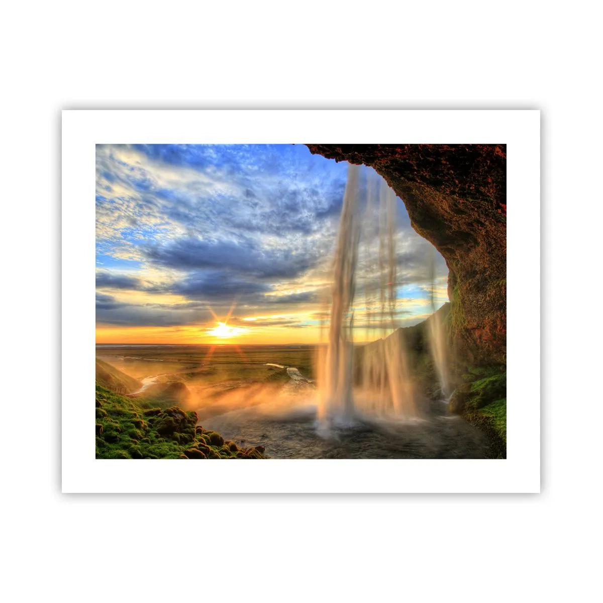 Poster - Il mondo dietro una tenda di gocce - 50x40 cm