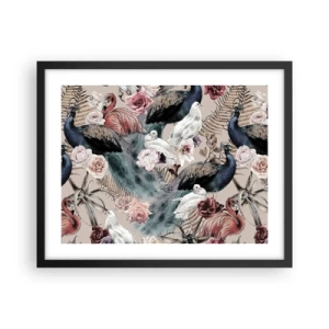 Poster in cornice nera - Nel giardino del palazzo - 50x40 cm