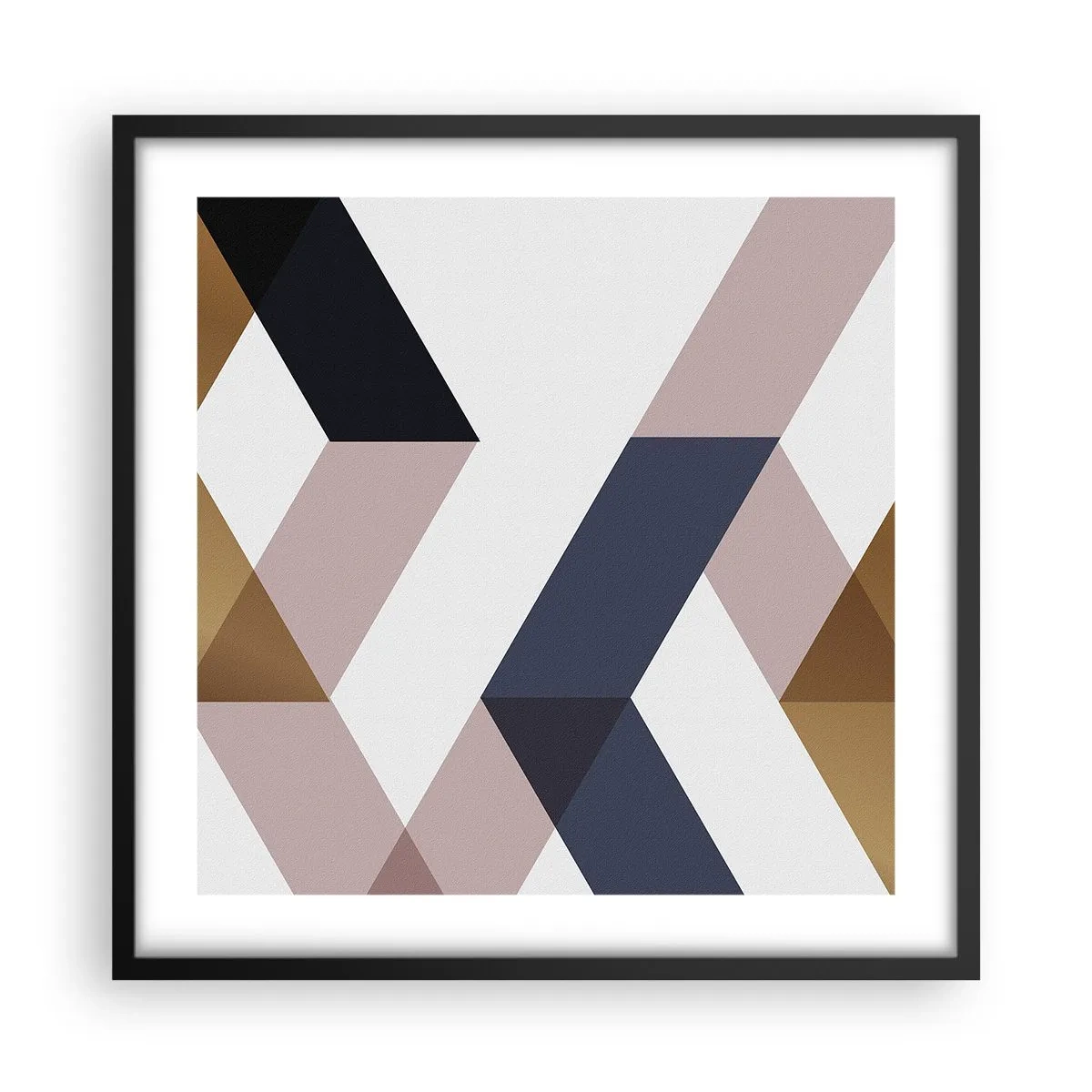 Poster in cornice nera - Piani e angoli - 50x50 cm