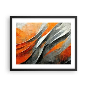 Poster in cornice nera - Caldo e freddo - 50x40 cm