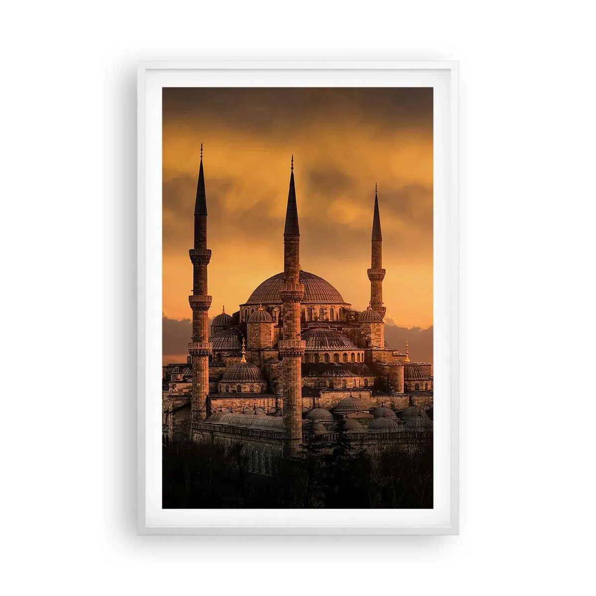 Poster in cornice bianca - Dio è grande - 61x91 cm