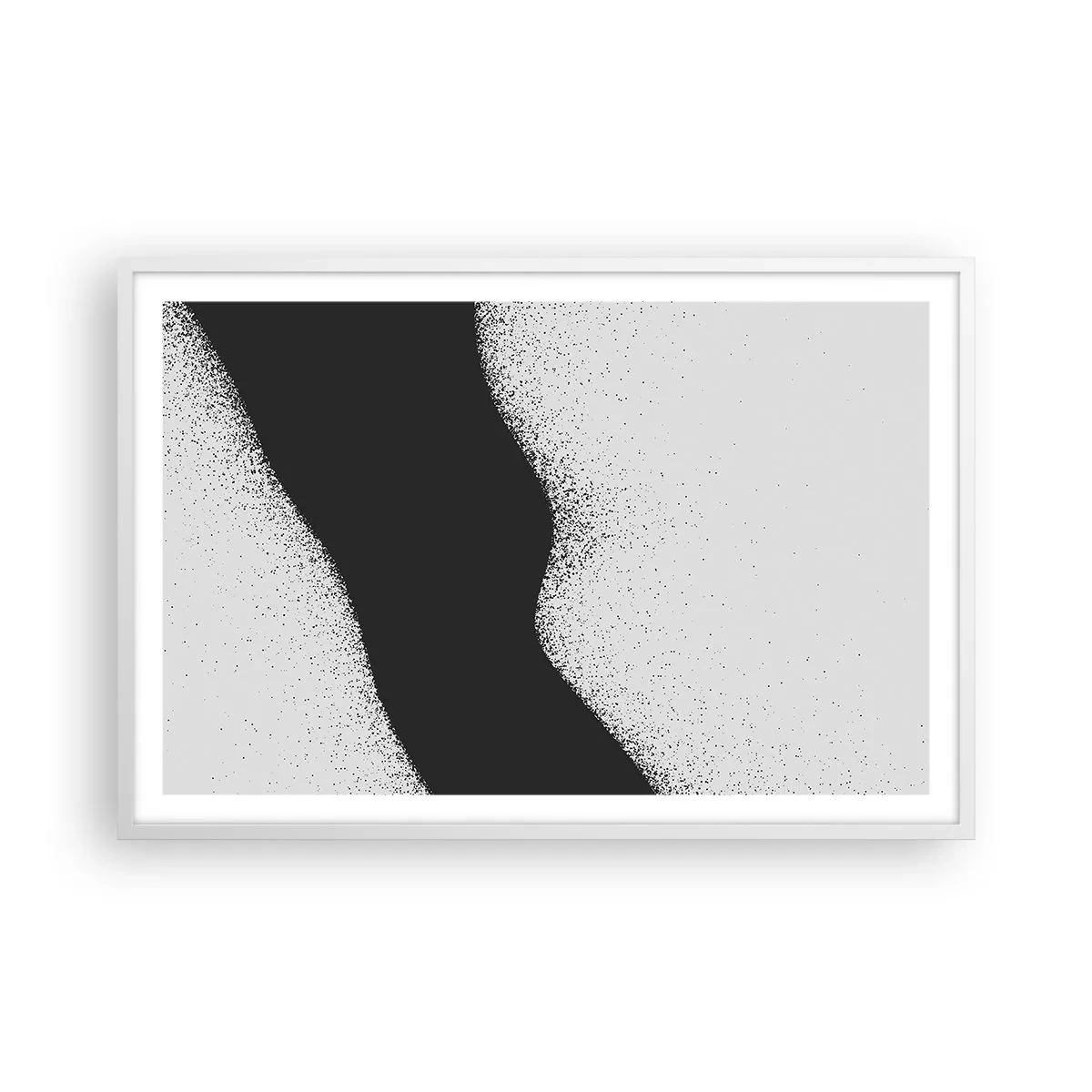 Poster in cornice bianca - Equilibrio fluido - 91x61 cm