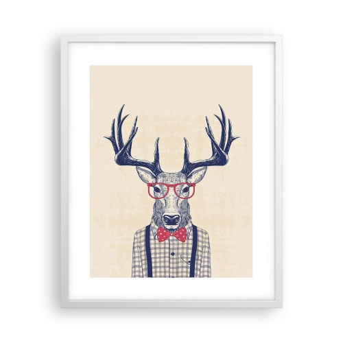 Poster in cornice bianca - Divertente stravaganza - 40x50 cm