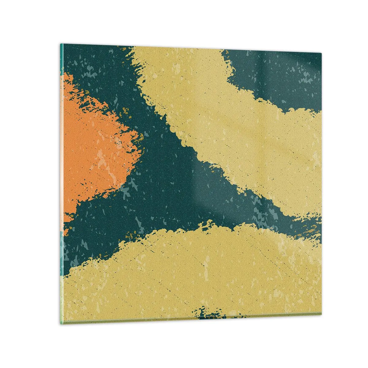 Quadro su vetro - Astrazione: movimento lento - 70x70 cm