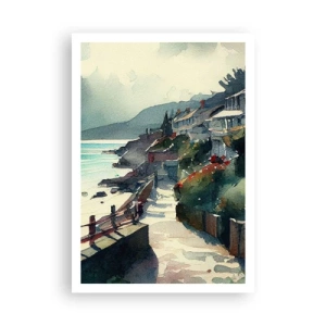 Poster - Cittadina mediterranea - 70x100 cm