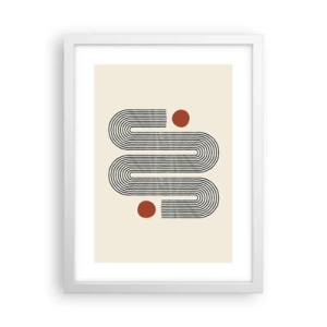 Poster in cornice bianca - Dall'inizio alla fine - 30x40 cm