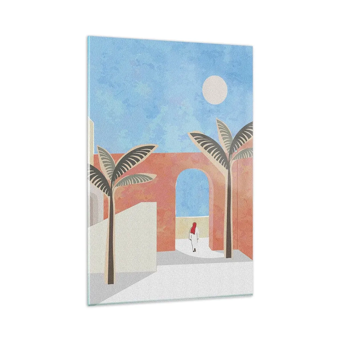 Quadro su vetro - Giornata araba - 80x120 cm