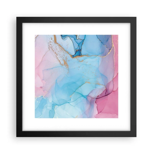 Poster in cornice nera - Incontro e compenetrazione - 30x30 cm