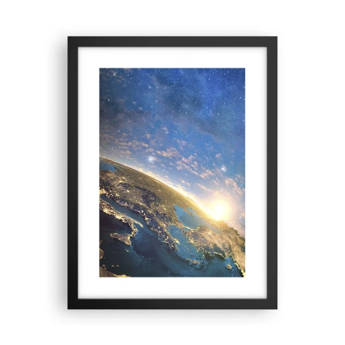 Poster in cornice nera - Guardiamoci da lontano - 30x40 cm